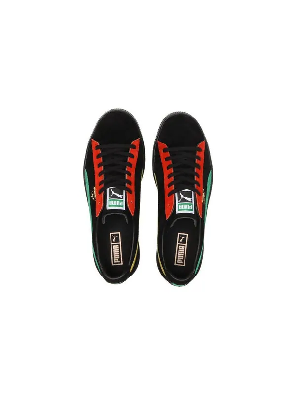 Кроссовки clyde mij rc gs 'black green' Puma — изображение 4 из 4, черный/зеленый