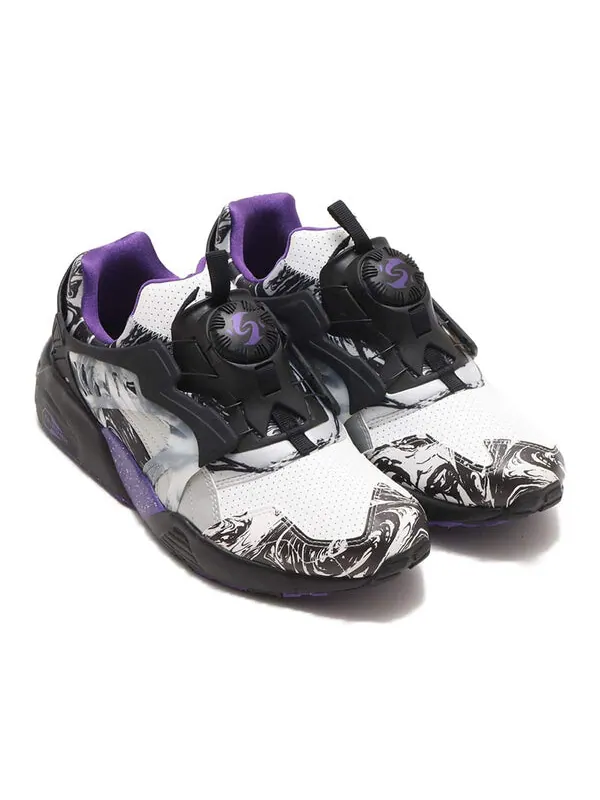 Кроссовки x atmos disc blaze 'suminagashi' Puma — изображение 3 из 4, черный/белый/фиолетовый