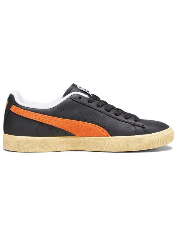 Кроссовки clyde vintage 'black rickie orange' Puma — изображение 3 из 4, черный/оранжевый