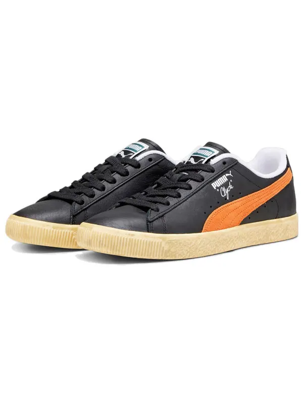Кроссовки clyde vintage 'black rickie orange' Puma — изображение 4 из 4, черный/оранжевый
