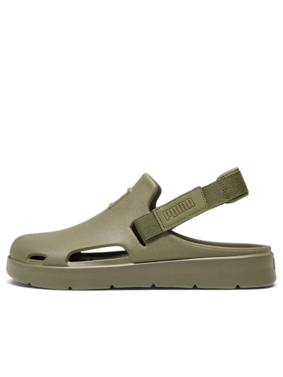 Сандалии PUMA Shibui Mule 'Olive Green' — изображение 1 из 6, оливковый зеленый