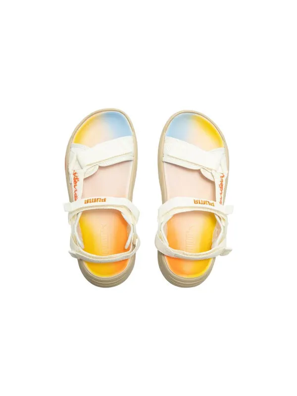 Сандалии traek lite 'gradient flames' Puma — изображение 4 из 4, белый/оранжевый