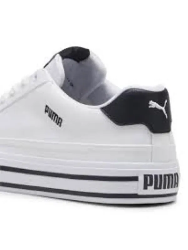 Кроссовки court classic vulc 'white black' Puma — изображение 3 из 4, белый/черный