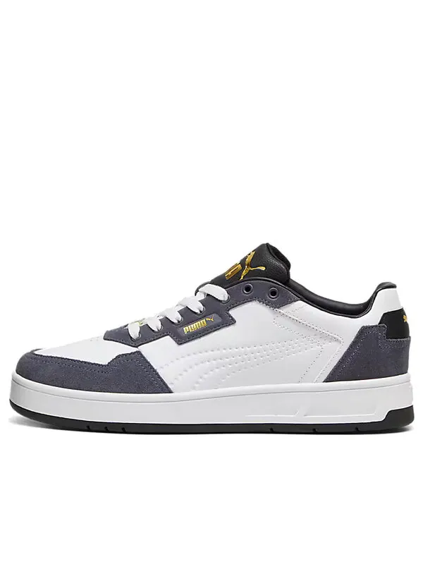 Кроссовки court classic 'white grey' Puma — изображение 1 из 4, белый/серый/золотистый