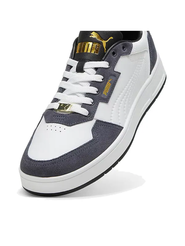 Кроссовки court classic 'white grey' Puma — изображение 3 из 4, белый/серый/золотистый