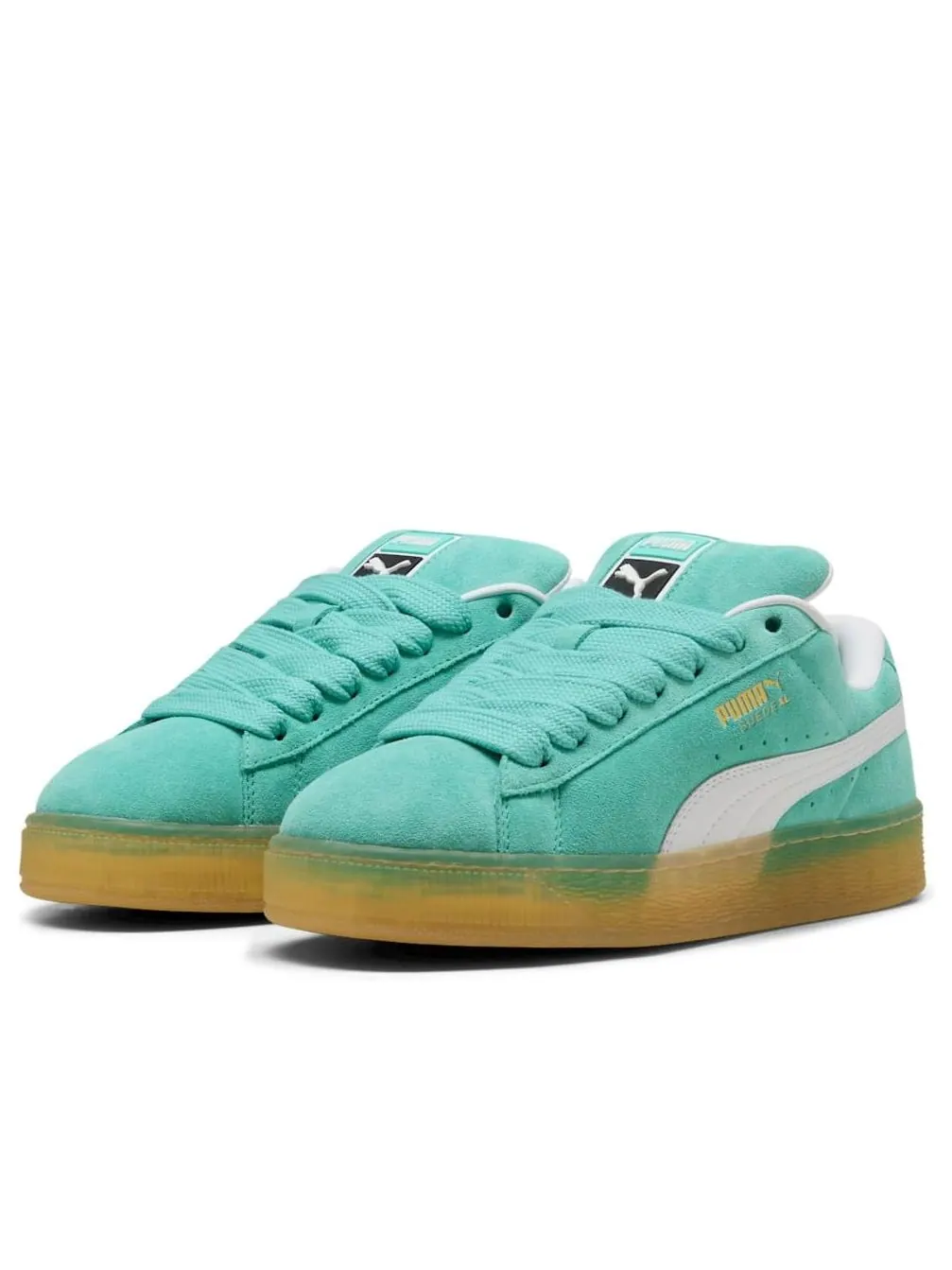 Кроссовки PUMA Suede XL 'Aquatic' — изображение 2 из 6, зеленый