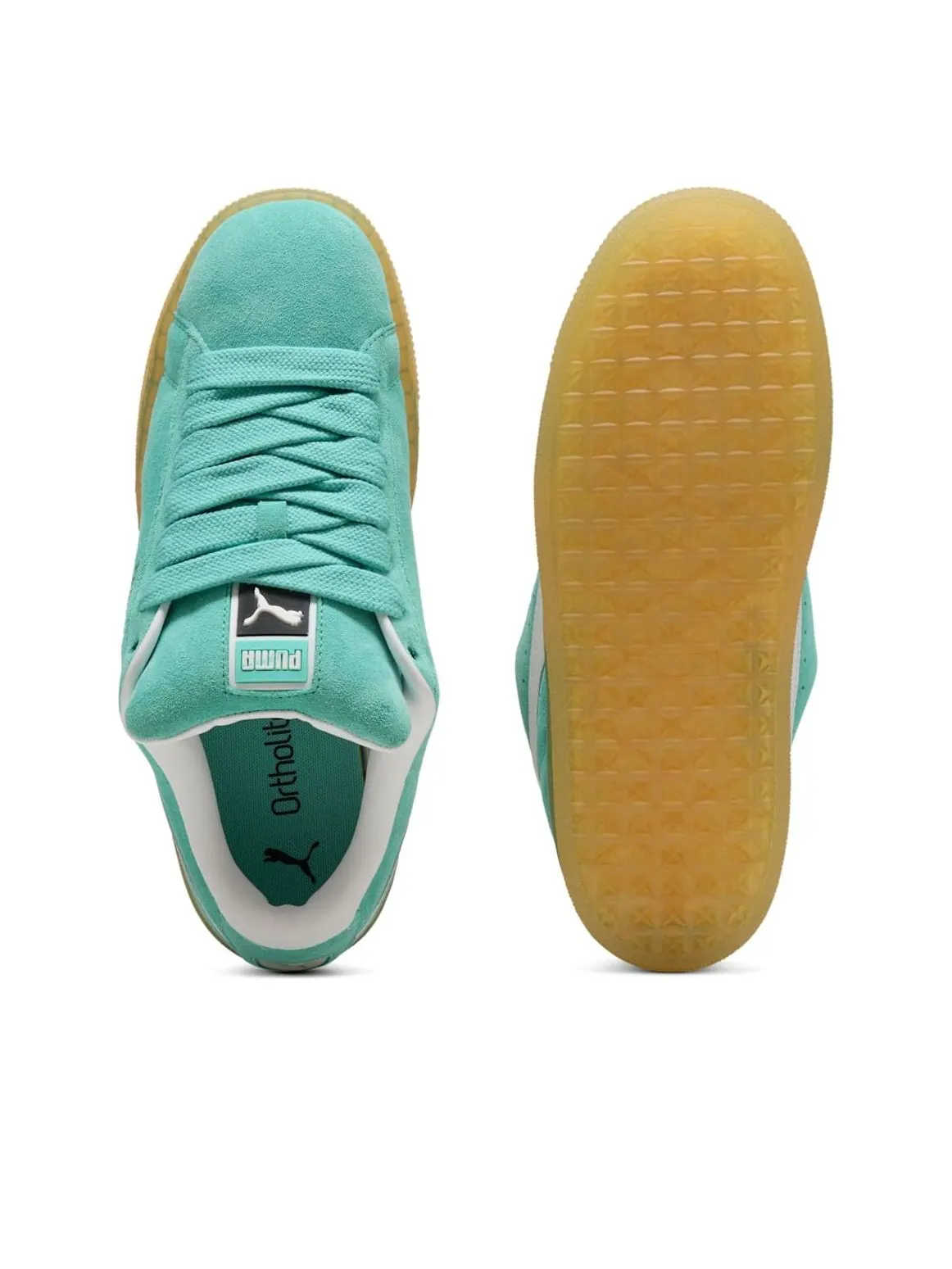 Кроссовки PUMA Suede XL 'Aquatic' — изображение 3 из 6, зеленый
