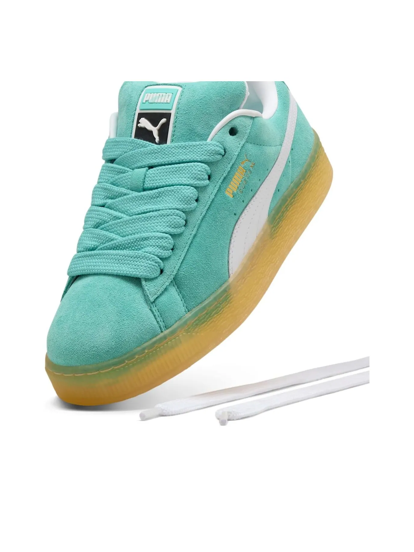 Кроссовки PUMA Suede XL 'Aquatic' — изображение 5 из 6, зеленый