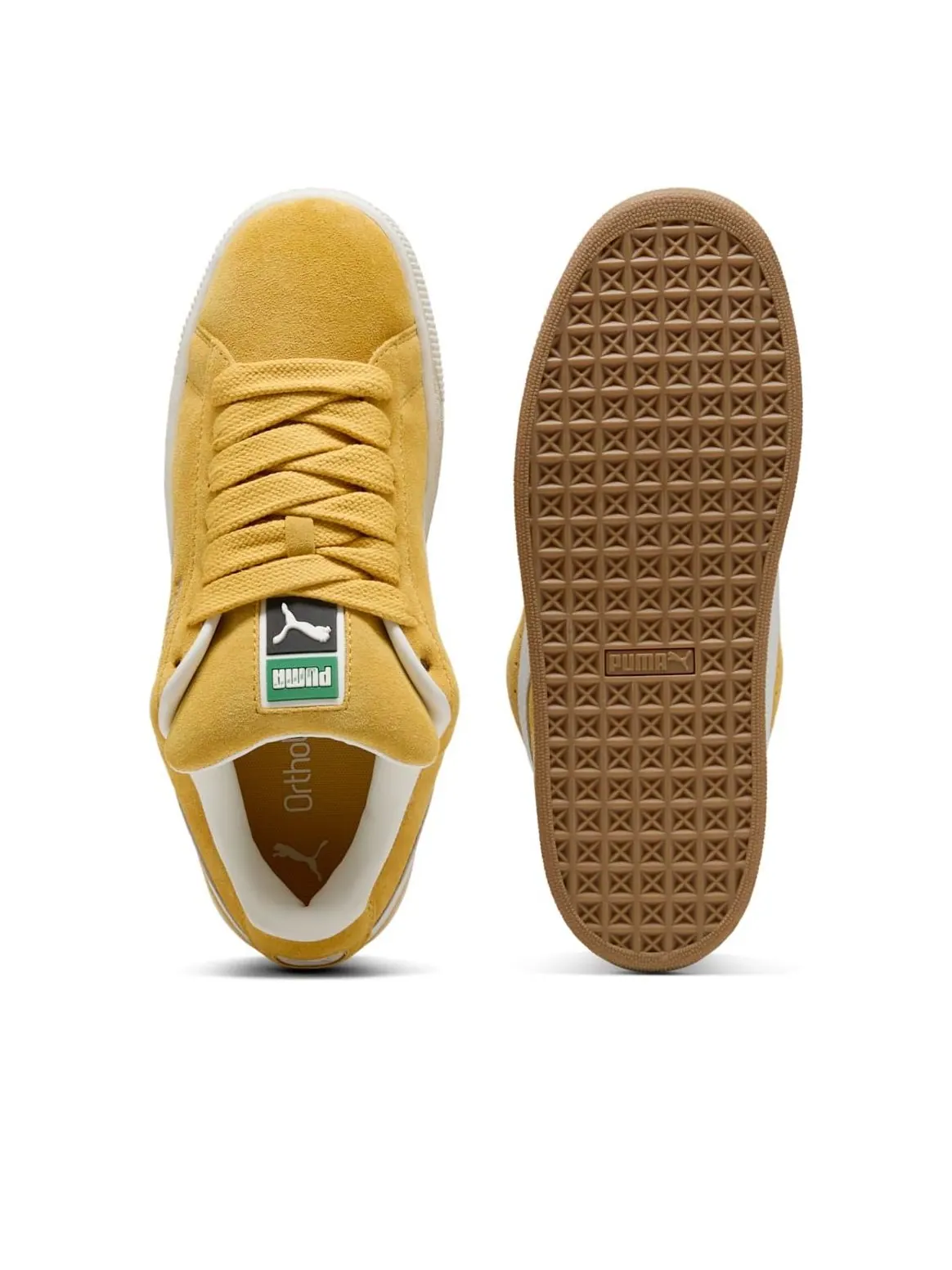 Кроссовки PUMA Suede XL 'Archive Gold' — изображение 3 из 6, желтый