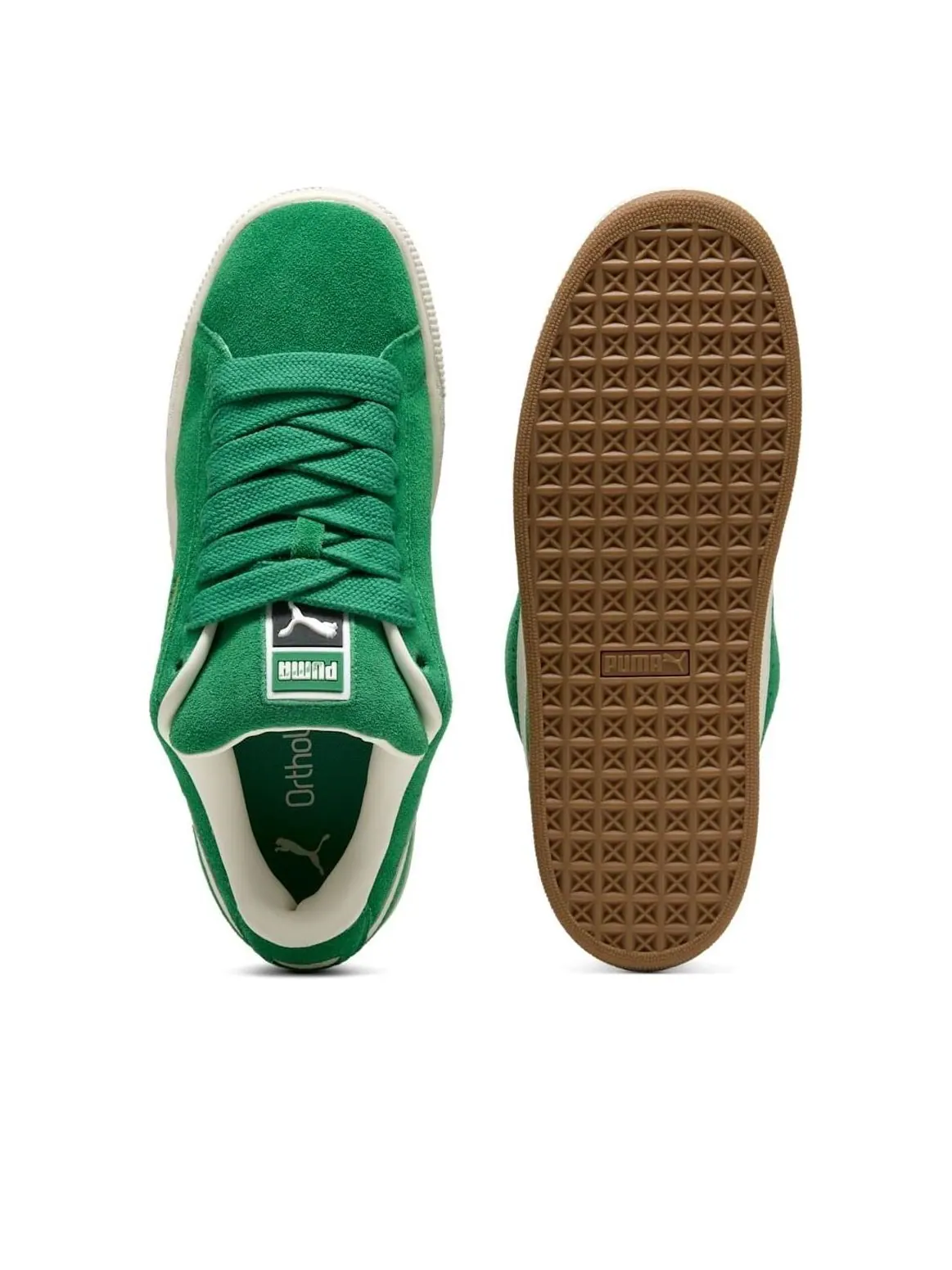 Кроссовки PUMA Suede XL 'Archive Green' — изображение 3 из 6, зеленый