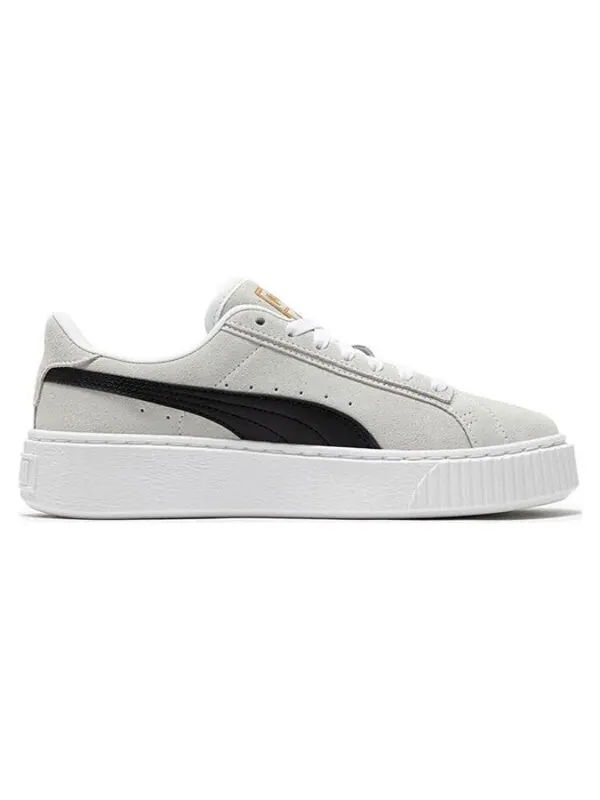 Кроссовки suedeplatform 'white and black' Puma — изображение 2 из 4, белый черный