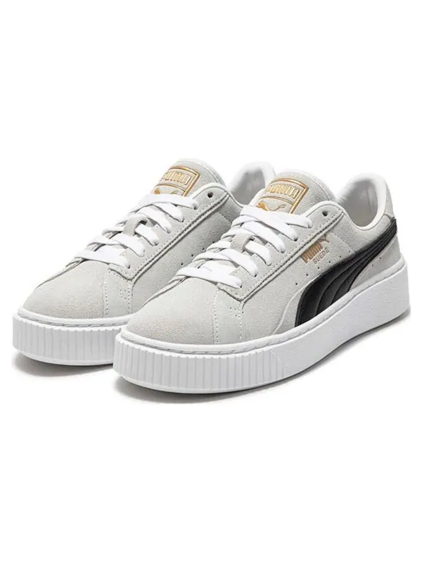 Кроссовки suedeplatform 'white and black' Puma — изображение 3 из 4, белый черный