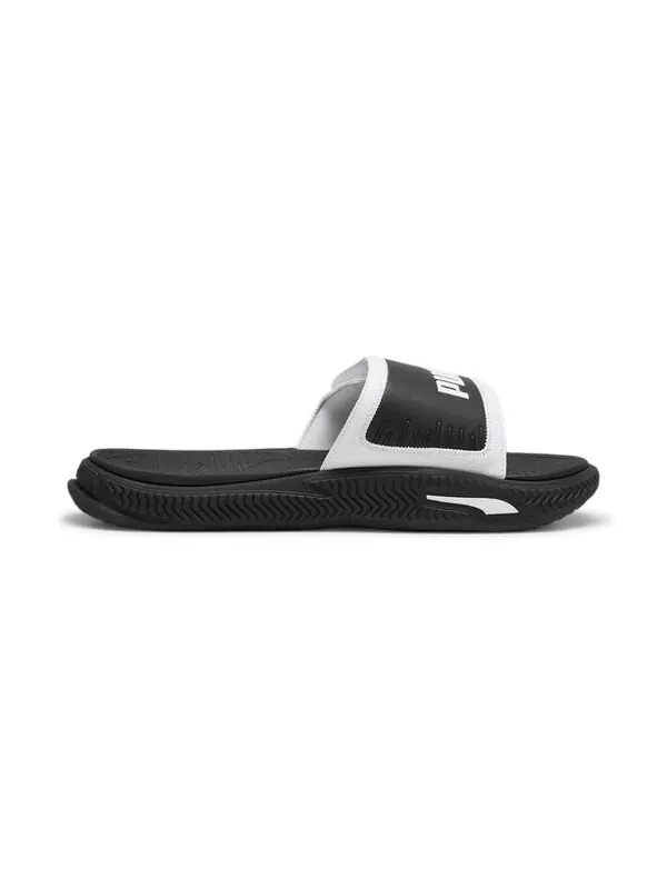 Тапочки softride pro 24 v slides 'white black' Puma — изображение 2 из 4, белый/черный/черный