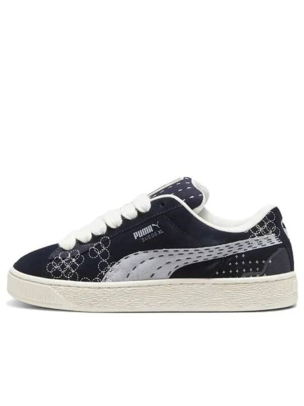 Кроссовки suede xl 'sashiko' Puma — изображение 1 из 4, темно-синий/серый