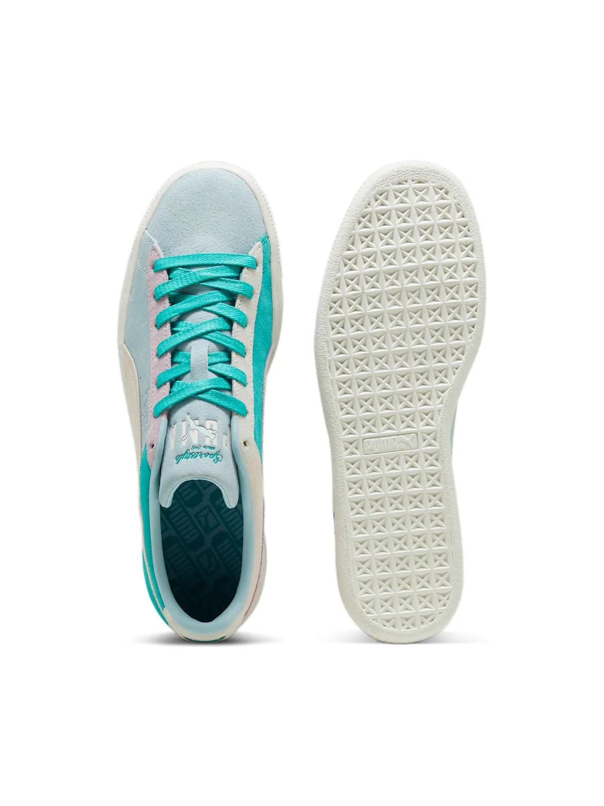 Кроссовки PUMA Suede Iconix 'Grape Mist Sparkling Green' — изображение 4 из 6, бирюзовый