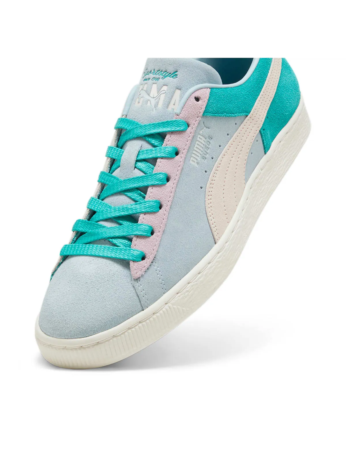 Кроссовки PUMA Suede Iconix 'Grape Mist Sparkling Green' — изображение 5 из 6, бирюзовый