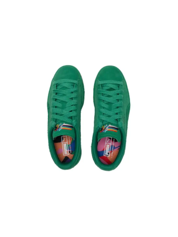 Кроссовки PUMA Suede 'Love Marathon - Meadow' — изображение 4 из 5, зеленый