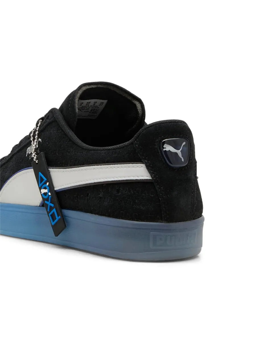 Кроссовки PUMA x Playstation Suede 'Black Glacial Grey' — изображение 4 из 6, черный