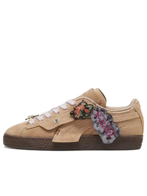 Кроссовки suede x x-girl 'toasted almond' Puma — изображение 1 из 4, коричневый