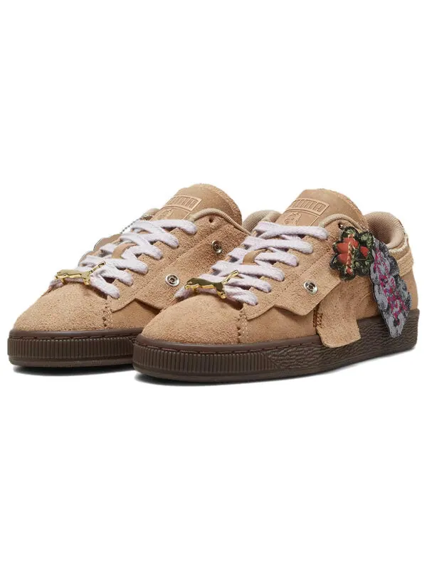 Кроссовки suede x x-girl 'toasted almond' Puma — изображение 3 из 4, коричневый