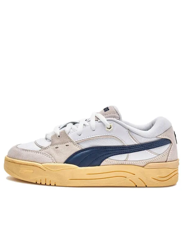 Кроссовки 180 vintage 'white navy warm white' Puma — изображение 1 из 4, белый/темно-синий/белый