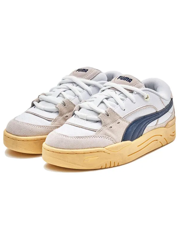 Кроссовки 180 vintage 'white navy warm white' Puma — изображение 3 из 4, белый/темно-синий/белый