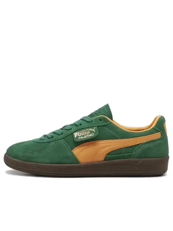 Кроссовки palermo 'college green mustard yellow' Puma — изображение 1 из 1, зеленый/желтый