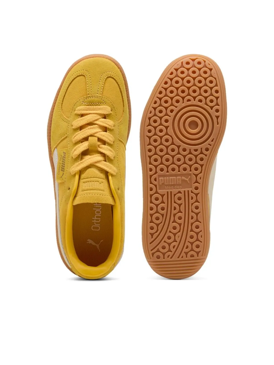 Кроссовки PUMA Palermo 'Yellow Sizzle Alpine Snow' — изображение 3 из 6, желтый