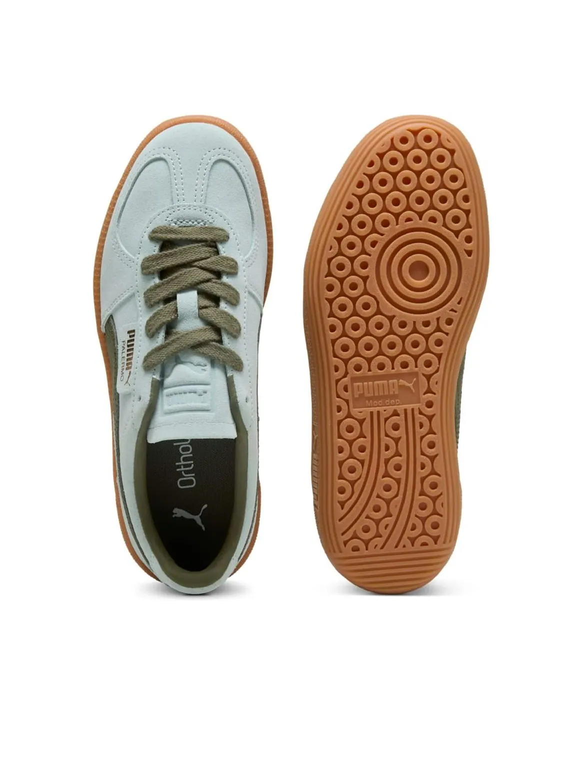 Кроссовки PUMA Palermo 'Peaceful Blue Loden Green' — изображение 3 из 6, синий