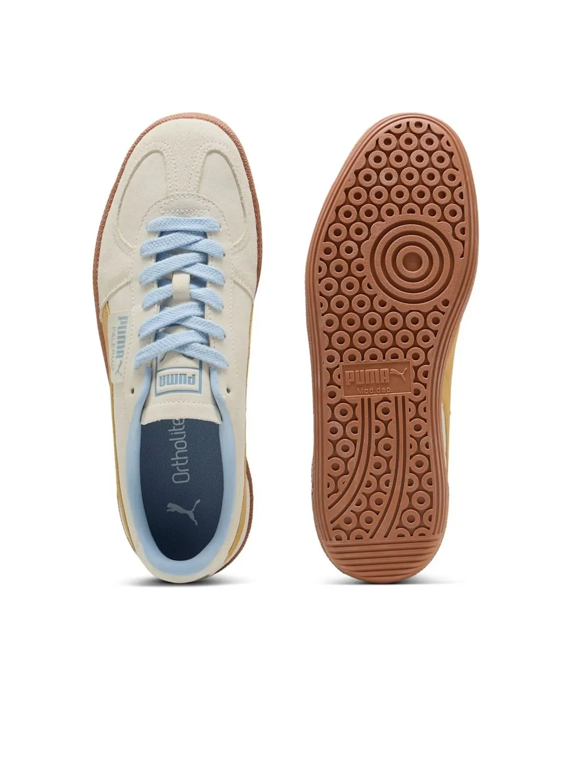 Кроссовки PUMA Palermo 'Warm White Archive Gold' — изображение 3 из 6, белый