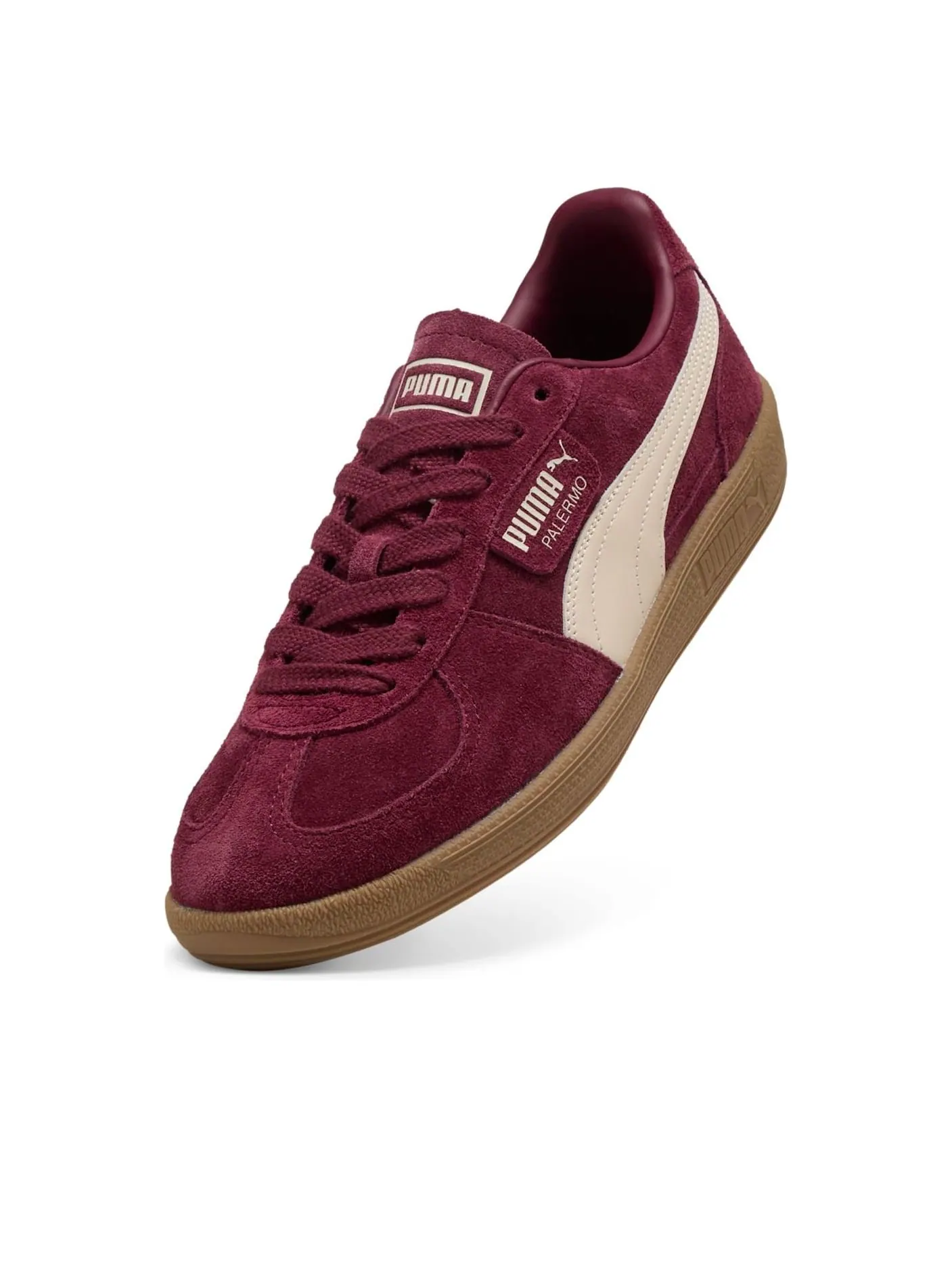 Кроссовки PUMA Palermo 'Ruby Shimmer Alpine Snow' — изображение 5 из 6, бордовый
