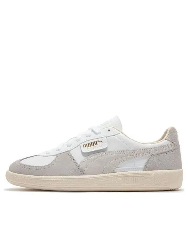 Кроссовки palermo leather 'white cool light grey' Puma — изображение 1 из 4, белый/светлый серый