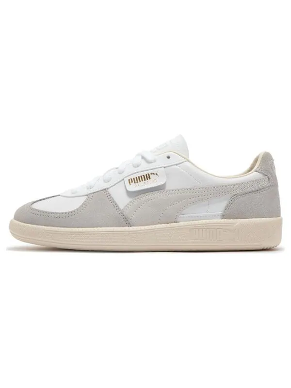 Кроссовки palermo leather 'white cool light grey' Puma — изображение 2 из 4, белый/светлый серый