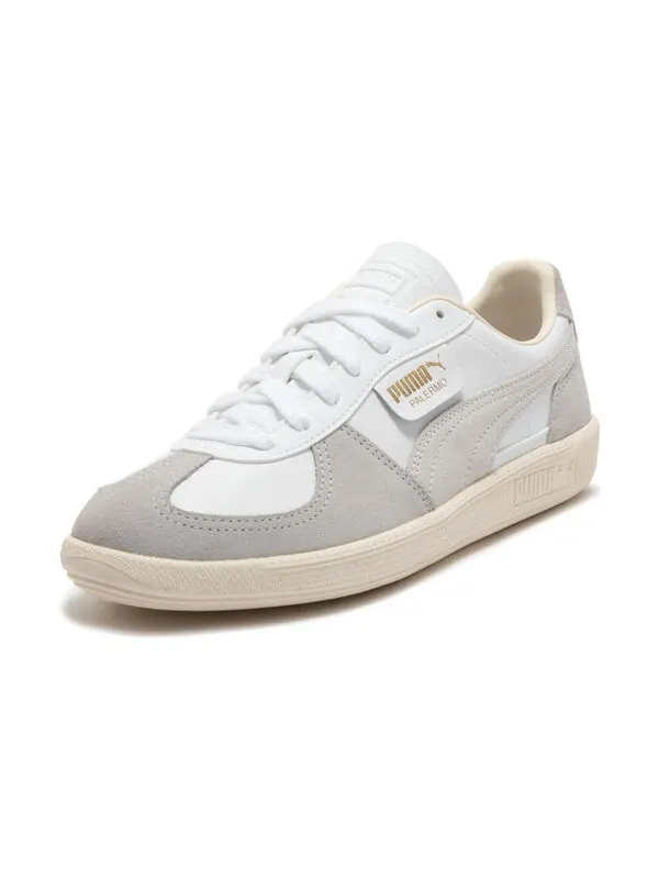 Кроссовки palermo leather 'white cool light grey' Puma — изображение 4 из 4, белый/светлый серый
