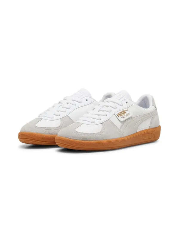 Кроссовки palermo leather 'white glacial grey gum' Puma — изображение 3 из 4, белый/серый