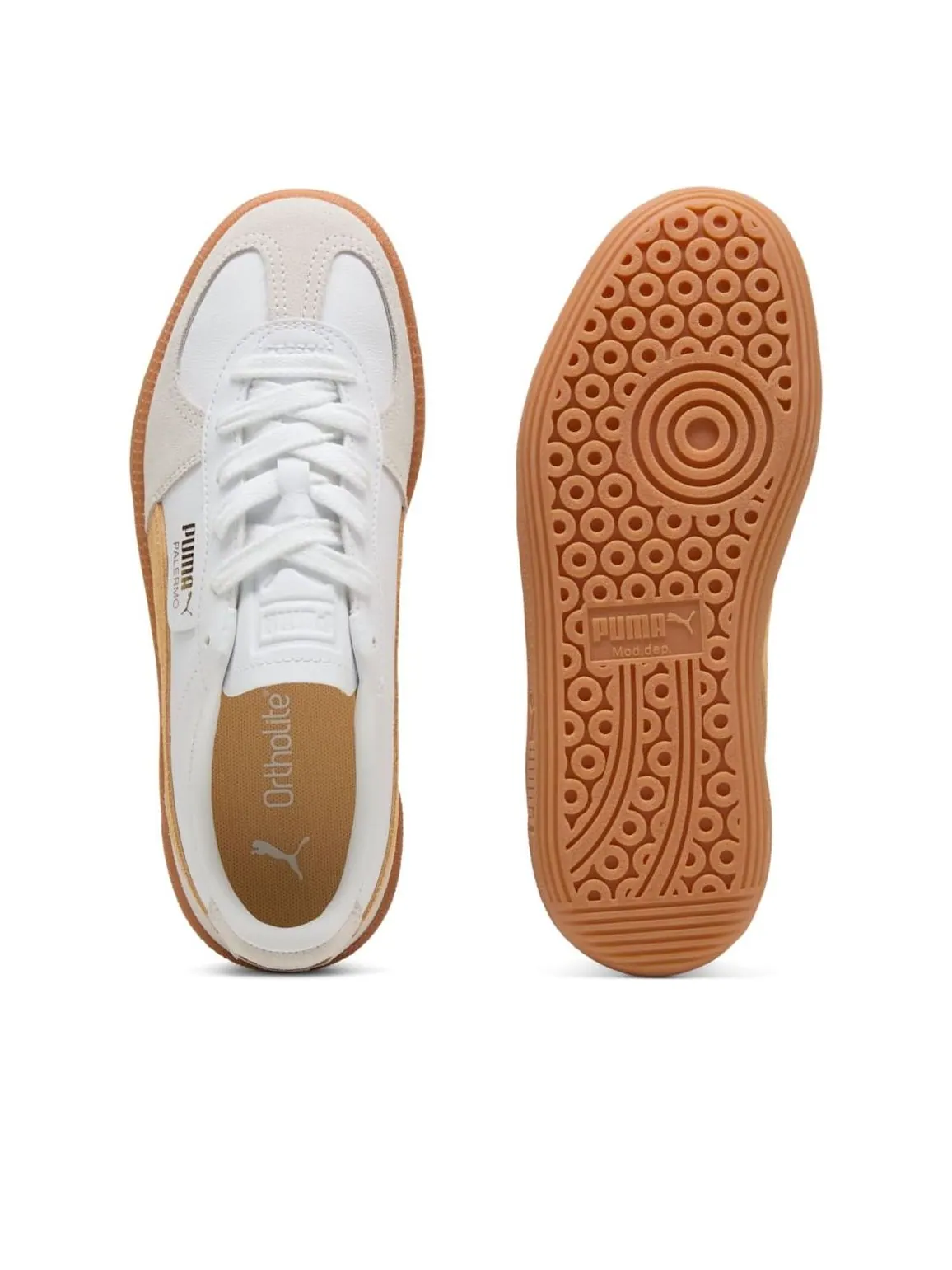 Puma Palermo Leather 'Puma White Almost Apricot' — изображение 3 из 6, белый