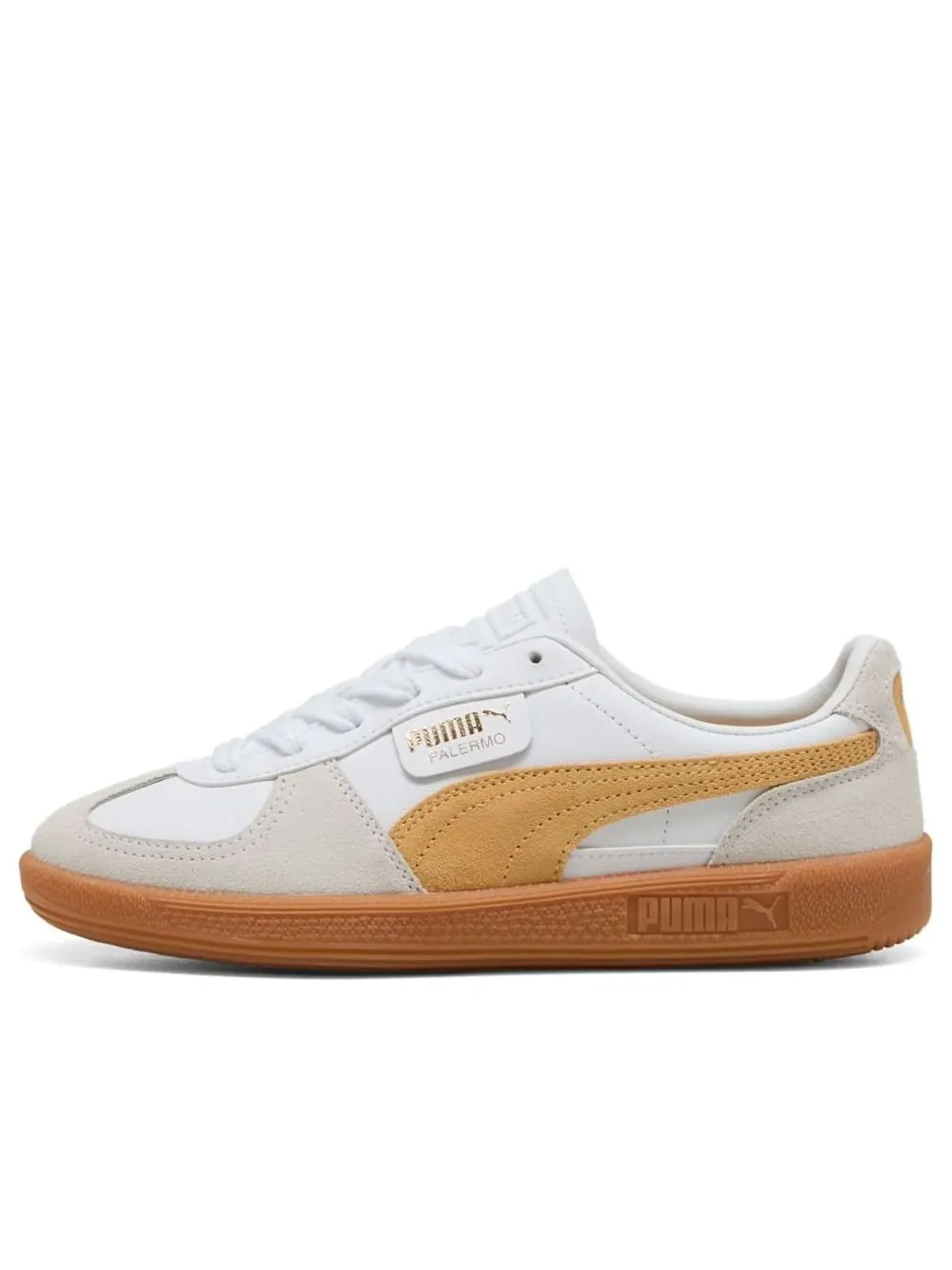 Кроссовки PUMA Palermo Leather 'PUMA White Almost Apricot' — изображение 1 из 6, белый