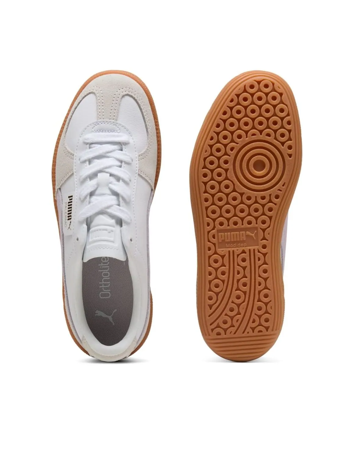 Кроссовки PUMA Palermo Leather 'White Lilac Frost' — изображение 3 из 6, белый