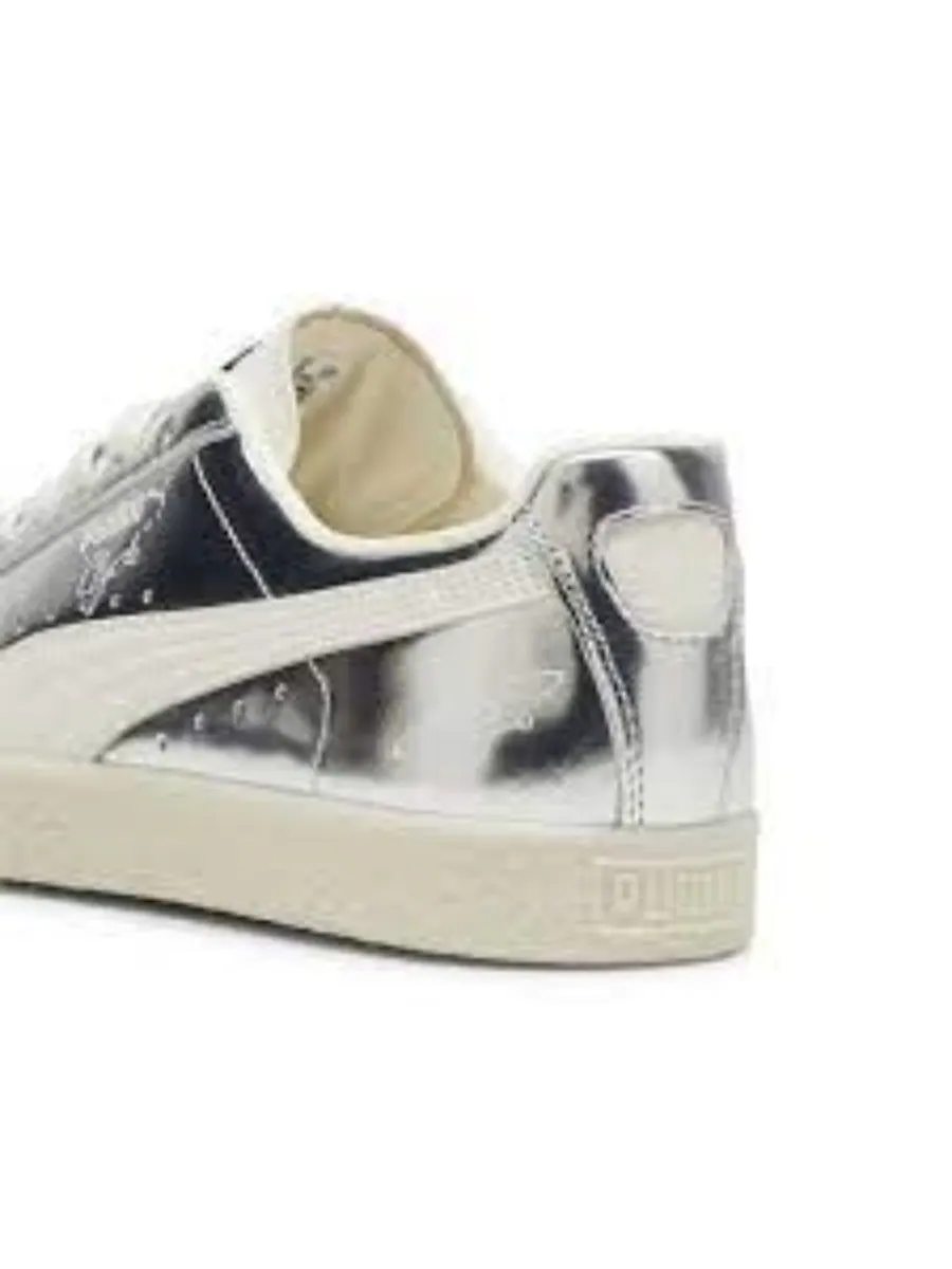 Кроссовки (WMNS) PUMA Clyde 'Silver' — изображение 2 из 3, серебряный