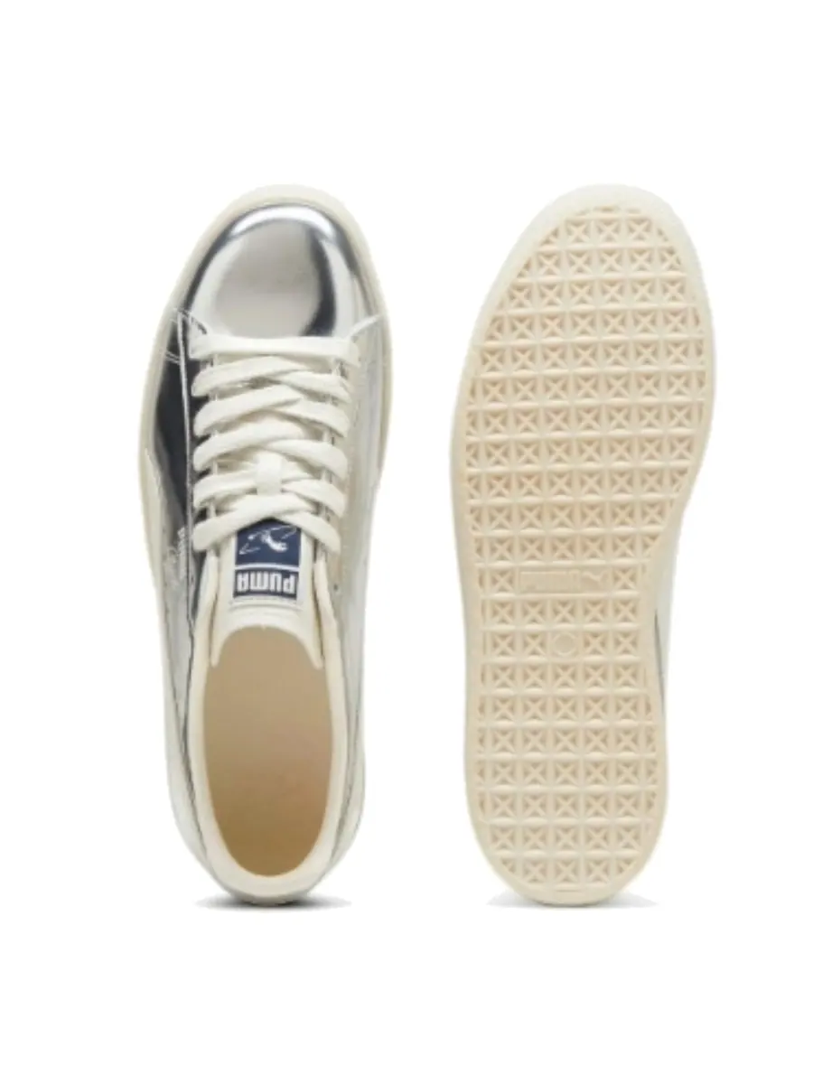 Кроссовки (WMNS) PUMA Clyde 'Silver' — изображение 3 из 3, серебряный