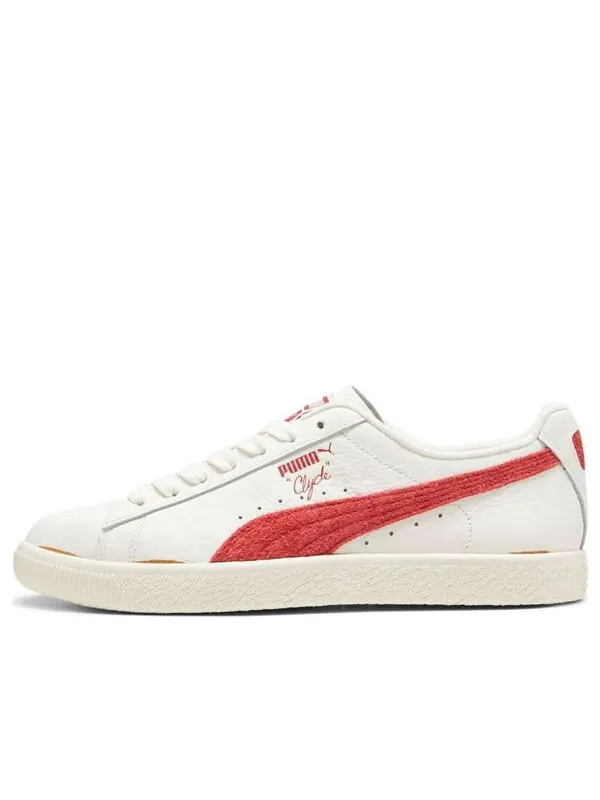 Кроссовки clyde neverworn 3 'white club red' Puma — изображение 1 из 4, белый/красный