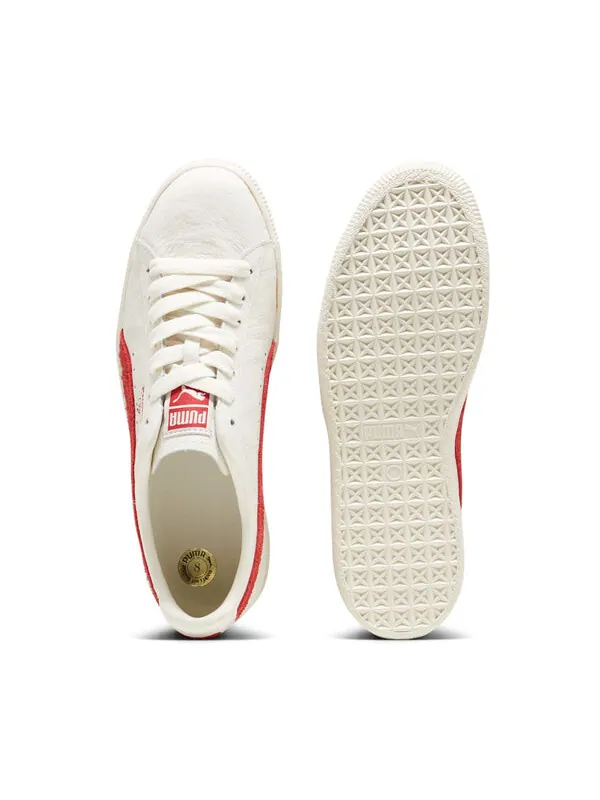 Кроссовки clyde neverworn 3 'white club red' Puma — изображение 4 из 4, белый/красный