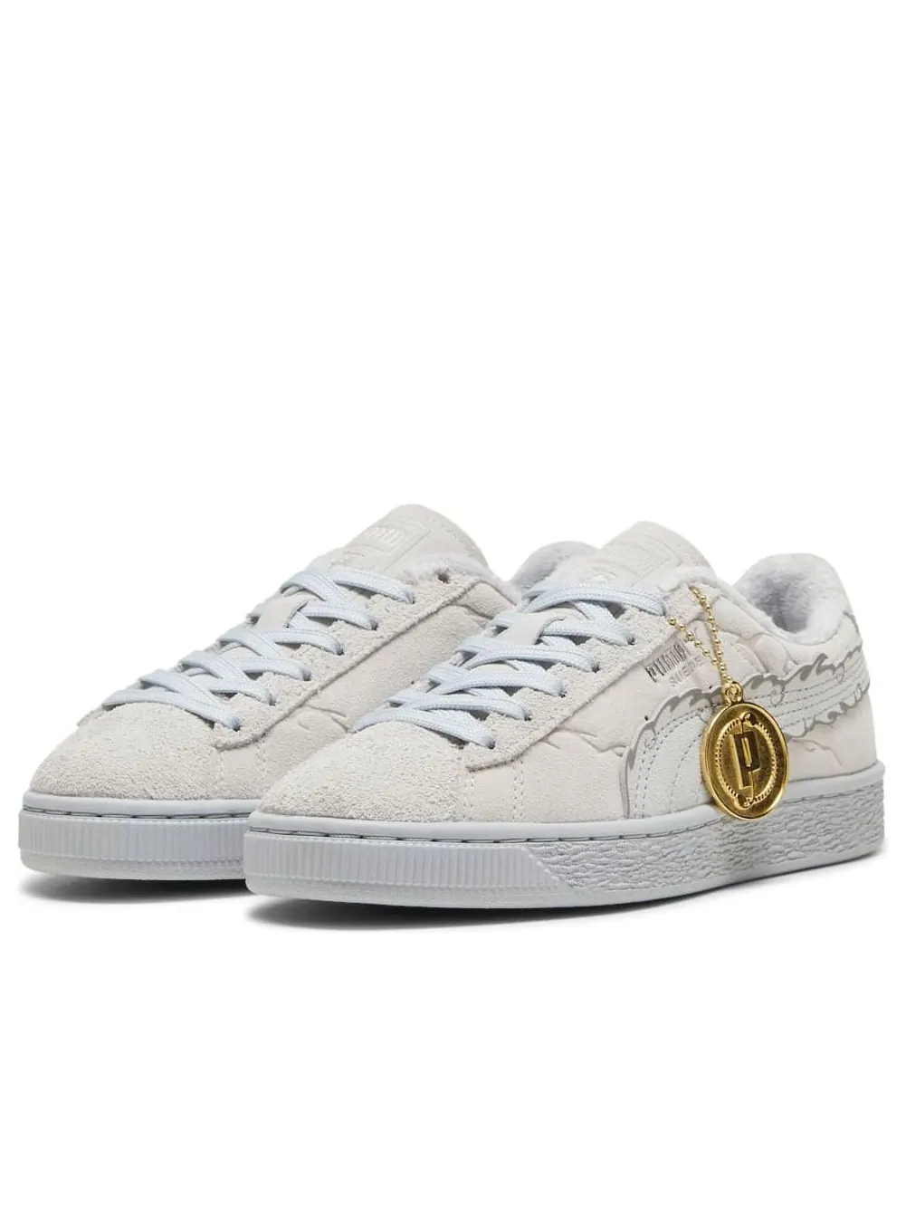 (GS) Кроссовки Puma Suede 'One Piece Straw Hat Luffy' — изображение 6 из 6, серый/платиновый серый
