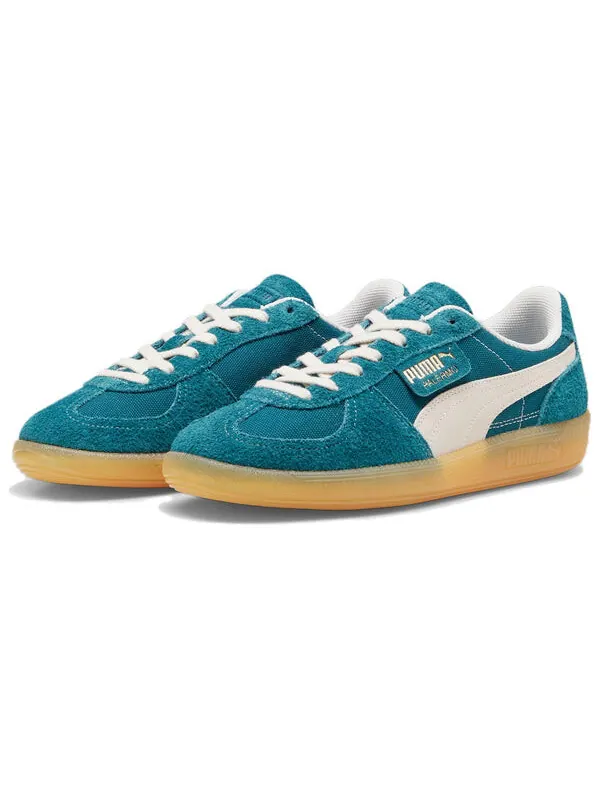 Кроссовки palermo vintage 'cold green' Puma — изображение 3 из 4, зеленый/слоновая кость