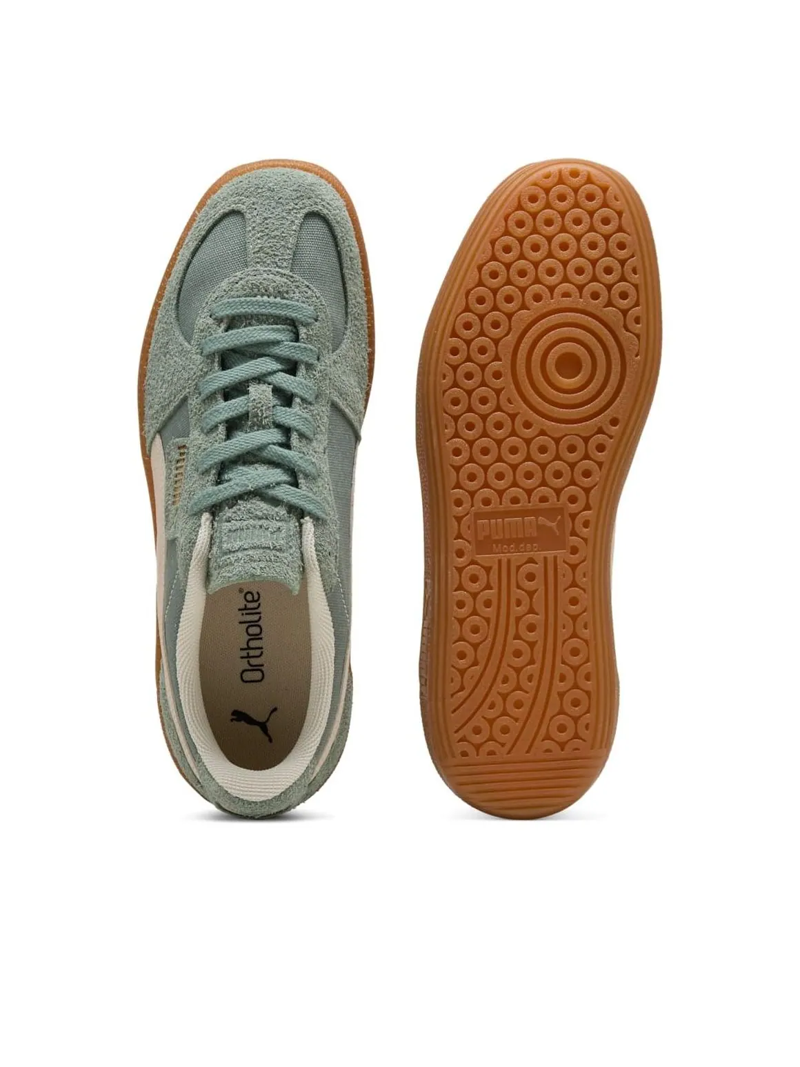 Кроссовки PUMA Palermo Vintage 'Green Beige' — изображение 5 из 6, зеленый