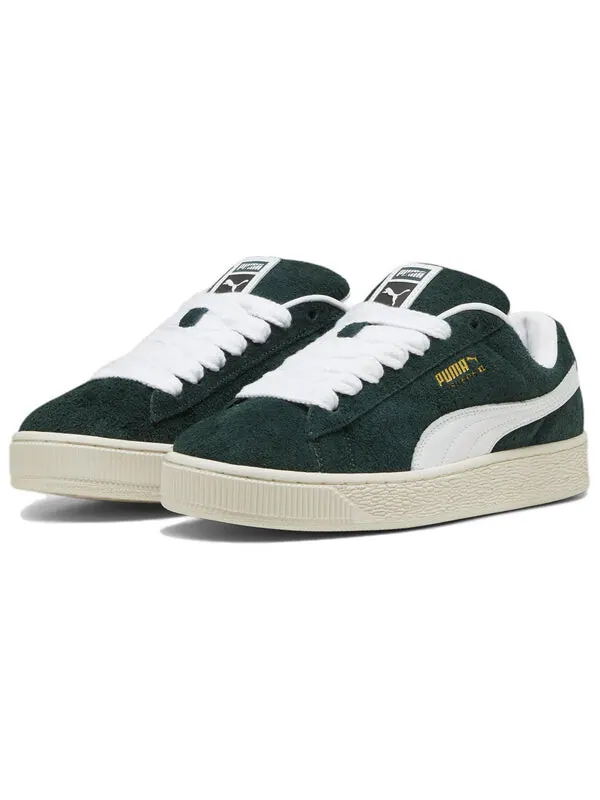 Кроссовки suede xl shoes 'hairy green' Puma — изображение 3 из 4, зеленый/белый