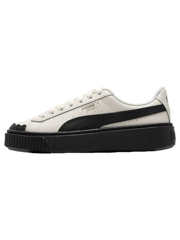 Кроссовки basket 'cream white black' Puma — изображение 2 из 4, белый/черный