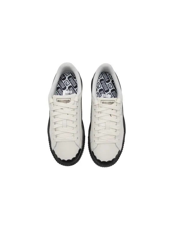 Кроссовки basket 'cream white black' Puma — изображение 3 из 4, белый/черный