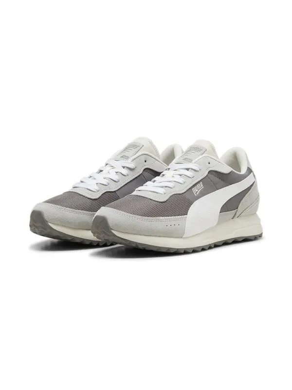 Кроссовки road rider suede 'cast iron' Puma — изображение 3 из 4, белый