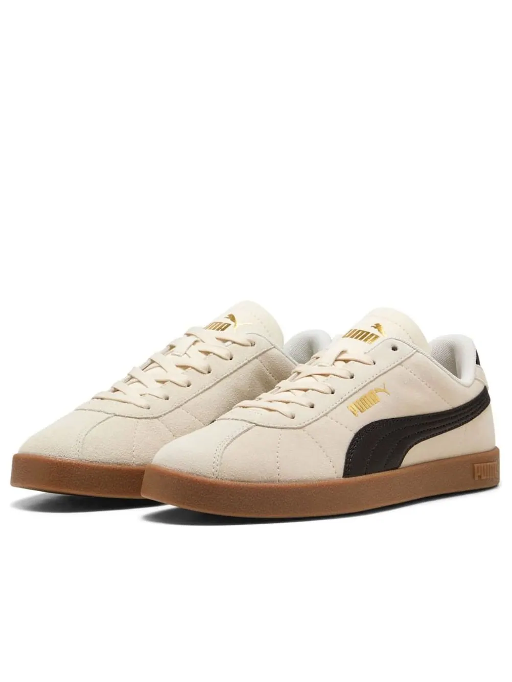 Кроссовки PUMA Club II 'Beige Black Gum' — изображение 2 из 6, бежевый